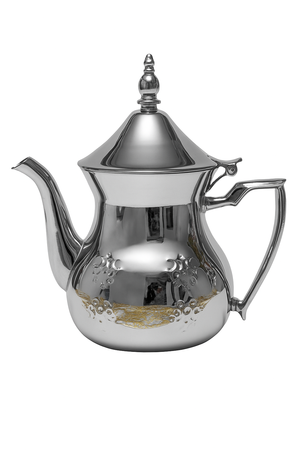 Berrad à Thé Marocain en Inox Gravé – Taille Moyenne, Artisanat Traditionnel 1,5l